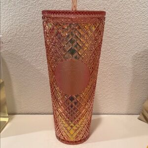 Starbucks Peach Diamond Tumbler
